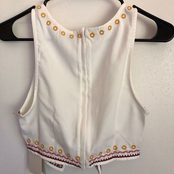 TULAROSA Tavi Crop Top in Ivory .Size XS - Picture 10 of 12